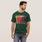 フランツ・マルクによる「闘争する形態」ヴィンテージ ファインアート Tシャツ (正面フル)