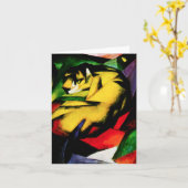 フランツ・マルクのトラのメッセージカード カード (黄色い花)