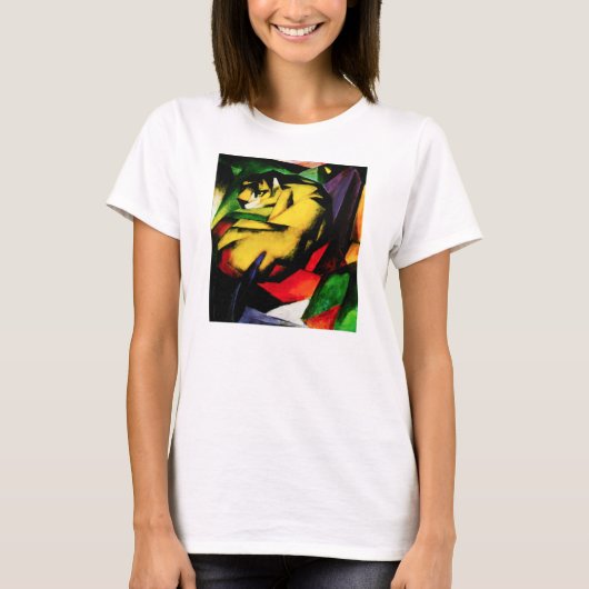 フランツ・マルクのトラのTシャツ Tシャツ (正面)