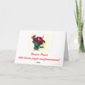 フランツ・マルクの挨拶状による3匹の猫 カード (裏面)