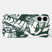 フランツ・マルクの虎、ヴィンテージ表現主義アート Case-Mate iPhoneケース (裏面 (横))