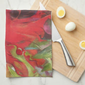 フランツ・マルクの闘う形態（Kämpfende Formen）、ヴィンテージ ファインアート キッチンタオル (四つ折り)