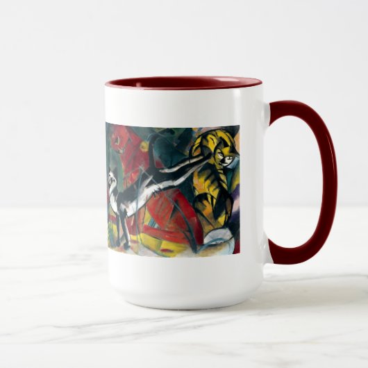 フランツ・マルクの「三匹の猫」ドリンクマグ マグカップ (右)