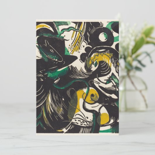 フランツ・マルク抽象芸術創世記II表現主義アート シーズンカード (スタンド正面)