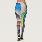 フランツ・マルク絵画有名ブルーホース（1911年） レギンス (裏面)