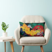 フランツ・マルク著黄色い牛 ランバークッション (椅子)