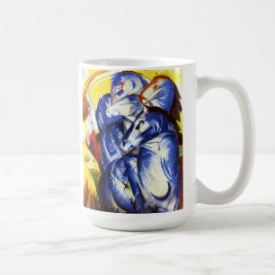 フランツ・マルク青い馬のタワー コーヒーマグカップ