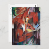 フランツ·マルク-キツネズ, 1913 ポストカード (正面/裏面)