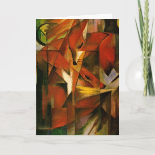 フランツ・マルク-キツネ カード (正面)