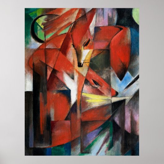 フランツ・マルク |キツネ(1913) ポスター (正面)