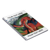 フランツ・マルク・レッド・ディア・ファ有名絵画ズパーソナライズされた ノートブック (右側)