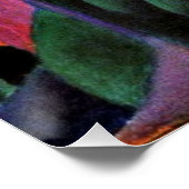 フランツ・マルク – 修道院の庭に鹿、 ポスター (コーナー)