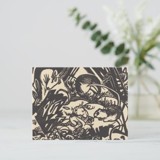 フランツ・マルク |動物の伝説ティエルレジェンデ ポストカード (スタンド正面)