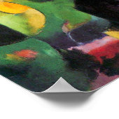 フランツ・マルク – 抽象芸術と牛 ポスター (角)