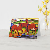 フランツ·マルク、『放牧馬』41911 カード (黄色い花)