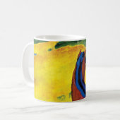 フランツ・マルク - 風景の中の馬の絵画 コーヒーマグカップ (正面左)