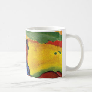 フランツ・マルク - 風景の中の馬の絵画 コーヒーマグカップ