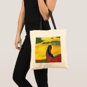 フランツ・マルク - 風景の中の馬の絵画 トートバッグ (正面(商品))