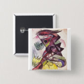 フランツ・マルク- Calibanの暴風雨シェークスピア1914年 缶バッジ (正面&裏面)