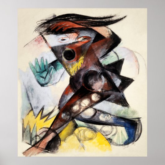 フランツ・マークによるテンペストのためのキャリバン人形 ポスター (正面)