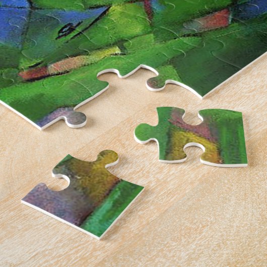 フランツ・マークによる風景の中の動物 ジグソーパズル (側面)