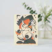 フランツ・マークによる2鹿との合成 ポストカード (スタンド正面)