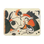 フランツ・マークによる2鹿との合成 マグネット (横)