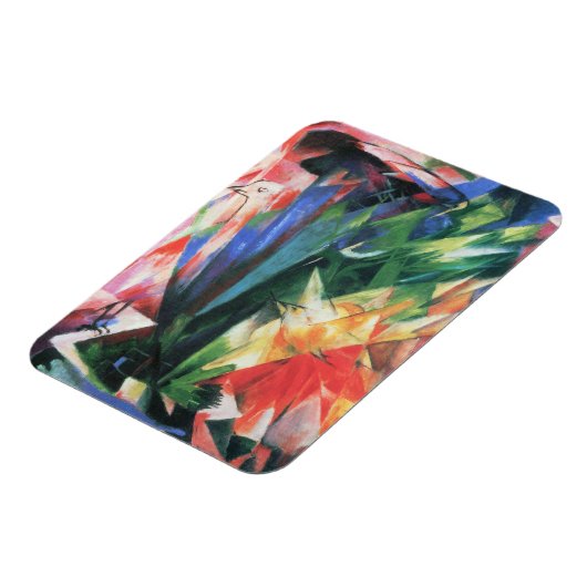 フランツ・マークによる『鳥』(Vogel)、ヴィンテージキュビズムアート マグネット (左側)