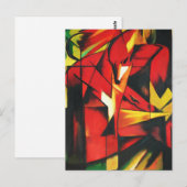 フランツ・マークのキツネのポストカード ポストカード (正面/裏面)