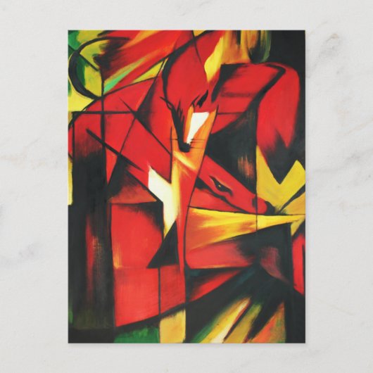 フランツ・マークのキツネのポストカード ポストカード (正面)