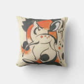 フランツ・マークの二頭の鹿 クッション (正面)