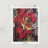 フランツ・マークの狐 ポストカード (正面/裏面)