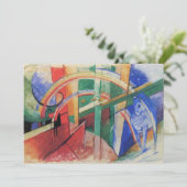 フランツ・マークの虹に乗る青い馬 招待状 (スタンド正面)