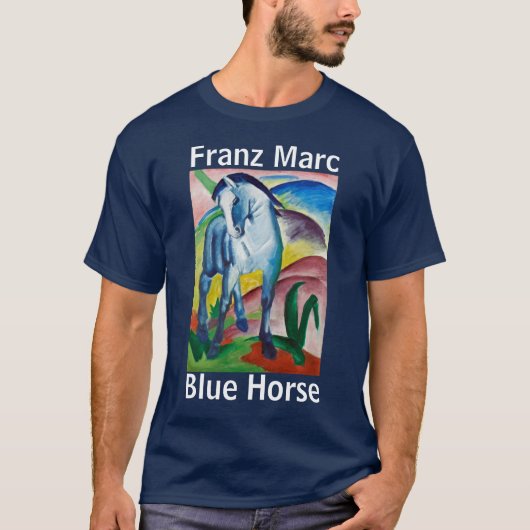 フランツ・マークの青い馬 Tシャツ (正面)