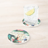 フランツ・マークの『山々』(風景)、ヴィンテージ・アート コースター (側面)