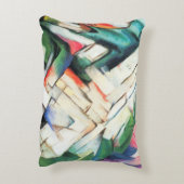 フランツ・マークの『山』(風景)、ヴィンテージ・アート アクセントクッション (裏面(縦))