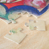フランツ・マークの『抽象的な花 (別名：色付きの花)』 ジグソーパズル (側面)