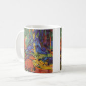 フランツ・マークの『森の鹿II』、ヴィンテージ・アート コーヒーマグカップ (正面左)