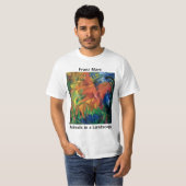 フランツ・マーク・アニマルズが白地に Tシャツ (正面フル)