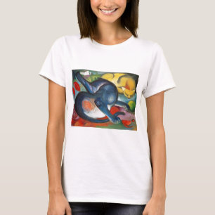 フランツ・マーク・ブルーとイエロー2匹 Tシャツ