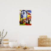 フランツ・マーク・ブルー・ホースのポスター ポスター (キッチン)