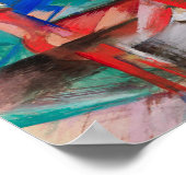 フランツ・マーク・ランドスケープと動物の名絵画誉 ポスター (角)