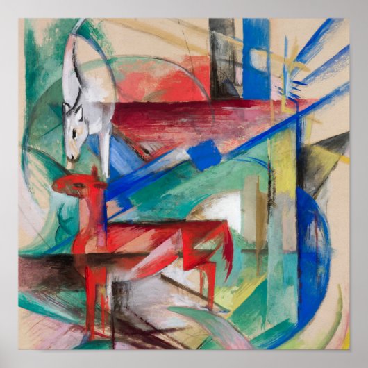 フランツ・マーク・ランドスケープと動物の名絵画誉 ポスター (正面)