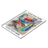 フランツ・マーク・ランドスケープと動物パーソナライズされた ノートブック (左側)