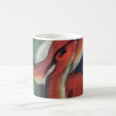 フランツ・マーク・レッド・ディアー有名絵画動物 コーヒーマグカップ (中央)