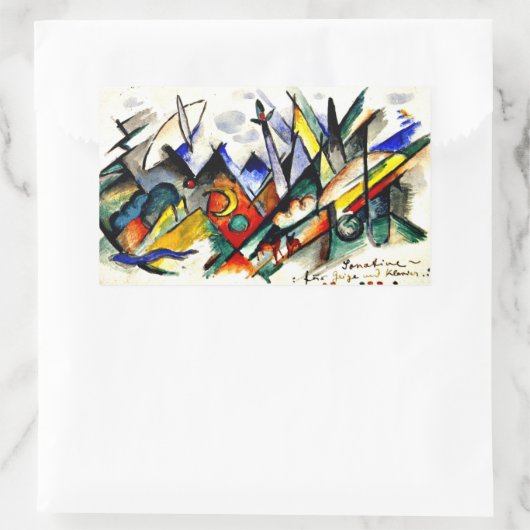 フランツ・マーク – ヴァイオリンとピアノのためのソナティン 長方形シール (バッグ)