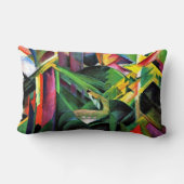 フランツ・マーク：修道院の庭で鹿 ランバークッション (裏面)