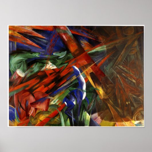 フランツ・マーク – 動物の運命, 1913 ポスター (正面)