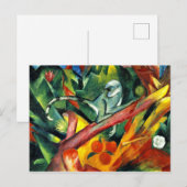 フランツ・マーク - 小さな猿 ポストカード (正面/裏面)