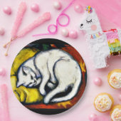 フランツ・マーク – 白猫素晴らし、ア絵画ート、 ペーパープレート (パーティー)